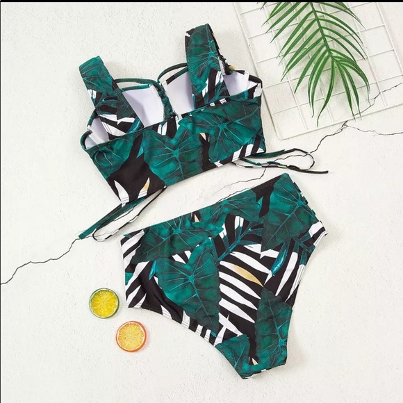 ❌ CLEARANCE Last One 🌟 “The Vivian” Sexy Push-up Tie Front Bikini - Picture 4 of 5